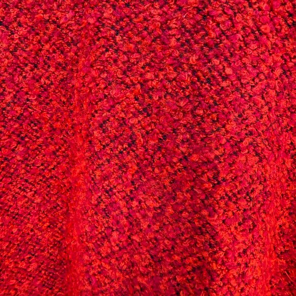 Vintage 90s Cathy Daniels Red Black Attached Cardigan Sweater | Size Large - Picture 11 of 13